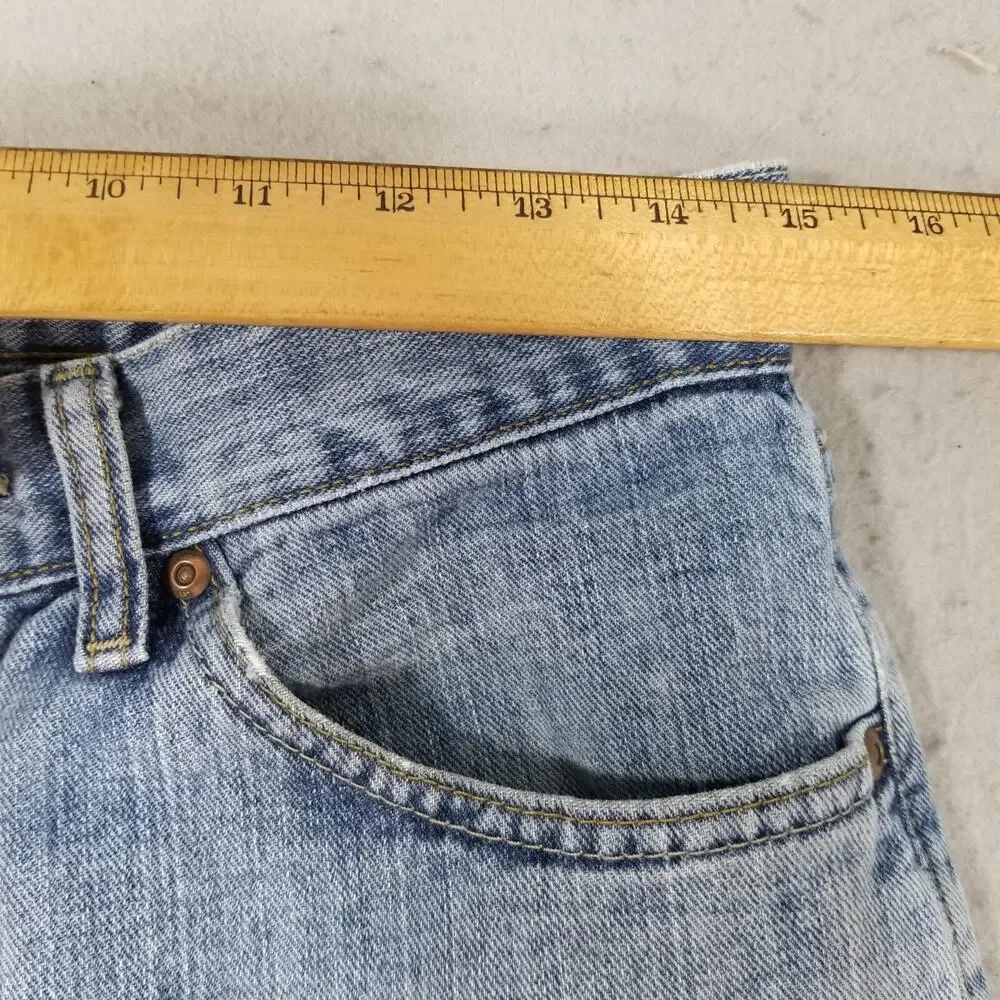 Lee jeans men's 30x26 regular fit‎ straight blue denim pants retro light wash